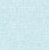 Mendocino Blue Linen Wallpaper with Faux Linen Texture - A-Street Prints 2821-24276