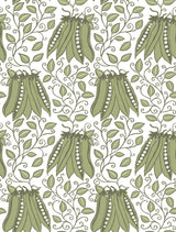 Peas in a Pod Olive Garden Wallpaper in Olive with Botanical Fruit Motif - A-Street Prints 2821-25120