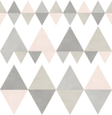 Trilogy Light Pink Geometric Wallpaper with Scandinavian Geometrics Pattern - A-Street Prints 2821-25128