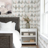 Trilogy Light Pink Geometric Wallpaper with Scandinavian Geometrics Pattern - A-Street Prints 2821-25128