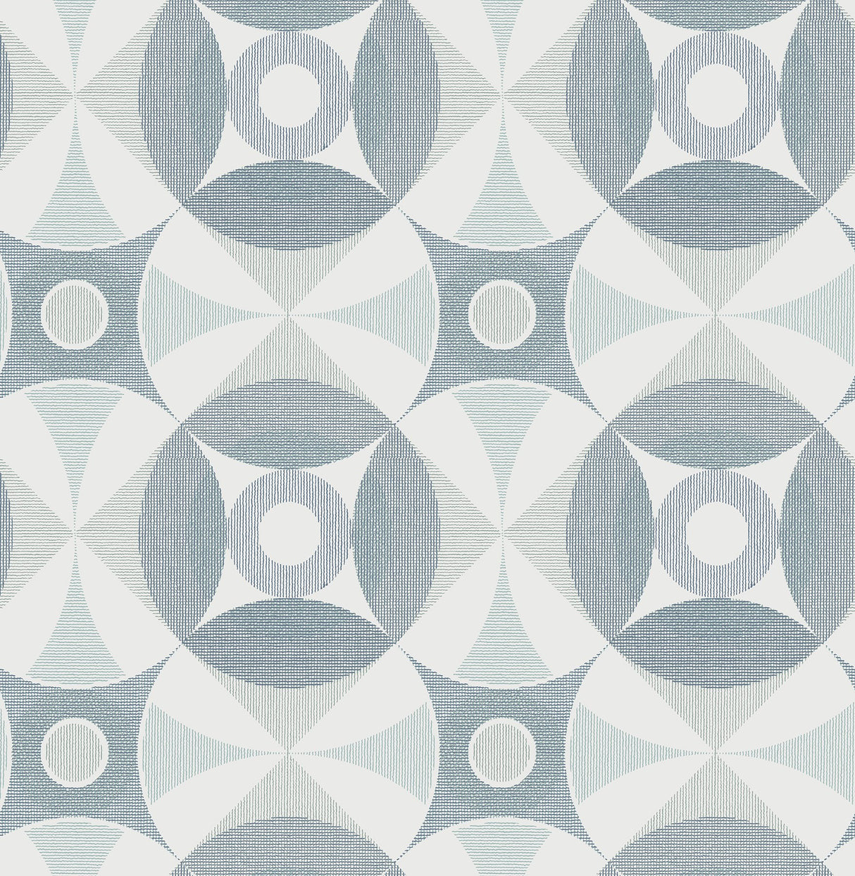 Ellis Teal Geometric Wallpaper with Scandinavian Geometric Pattern - A-Street Prints 2821-25132