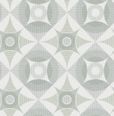 Ellis Sage Geometric Wallpaper with Scandinavian Kaleidoscope Circle Motif - A?Street Prints 2821-25135