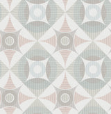 Ellis Multicolor Geometric Wallpaper with Scandinavian Pastel Overlapping Circles - A-Street Prints 2821-25136