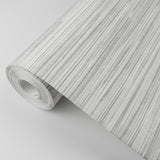 Holiday Grey String Texture Wallpaper, Faux Grasscloth Pattern, Traditional Style - A-Street Prints 2829-41610