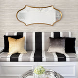 Holiday Grey String Texture Wallpaper, Faux Grasscloth Pattern, Traditional Style - A-Street Prints 2829-41610
