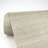Galan Silver Sisal Grasscloth Wallpaper with Metallic Texture Pattern - A-Street Prints 2829-80005