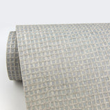 Wancahi Grey Grasscloth Wallpaper with Textured Paper Weave - A-Street Prints 2829-80017