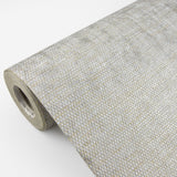 Kongur Silver Grasscloth Wallpaper with Metallic Texture Pattern - A-Street Prints 2829-80036
