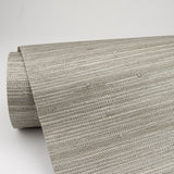 Tagum Grey Grasscloth Wallpaper with Textured Fiber Pattern - A-Street Prints 2829-80037