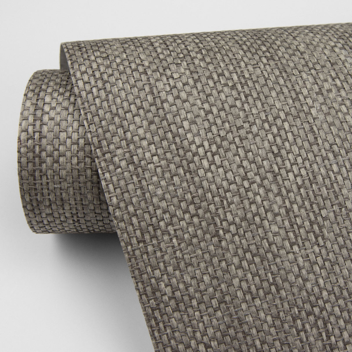 Gaoyou Taupe Paper Weave Grasscloth Wallpaper with Textured Pattern - A-Street Prints 2829-80080