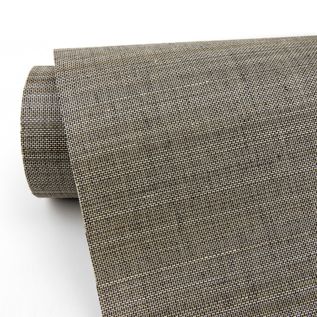 Nanking Brown Grasscloth Wallpaper with Traditional Texture Pattern - A-Street Prints 2829-80083