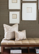 Nanking Brown Grasscloth Wallpaper with Traditional Texture Pattern - A-Street Prints 2829-80083