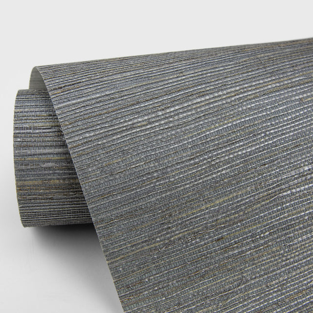 Shandong Slate Grasscloth Wallpaper - A-Street Prints 2829-80085