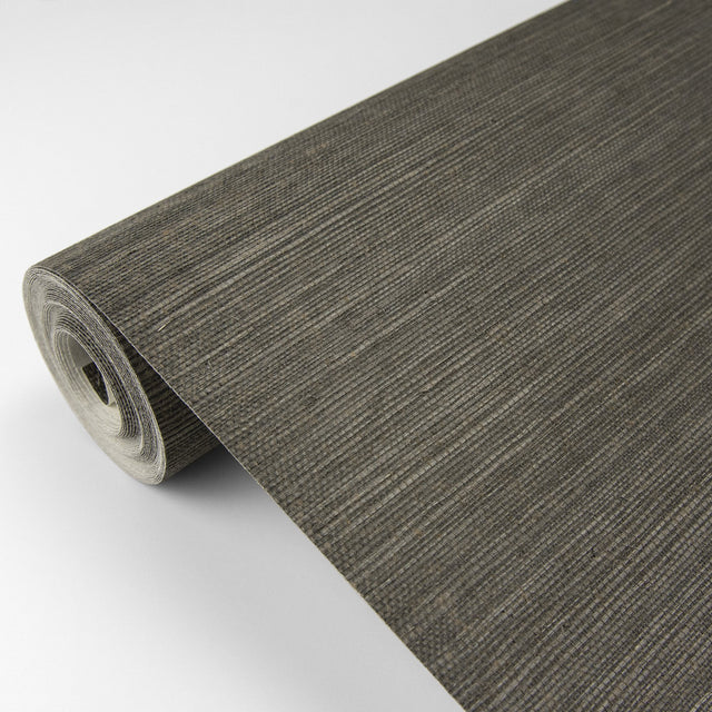 Ming Taupe Grasscloth Wallpaper with Traditional Texture Pattern - A-Street Prints 2829-80087