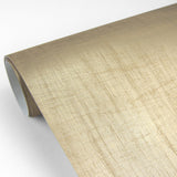 Lustre Gold Silk Weave Wallpaper with Metallic Faux Fabric Texture - Brewster 2829-82001