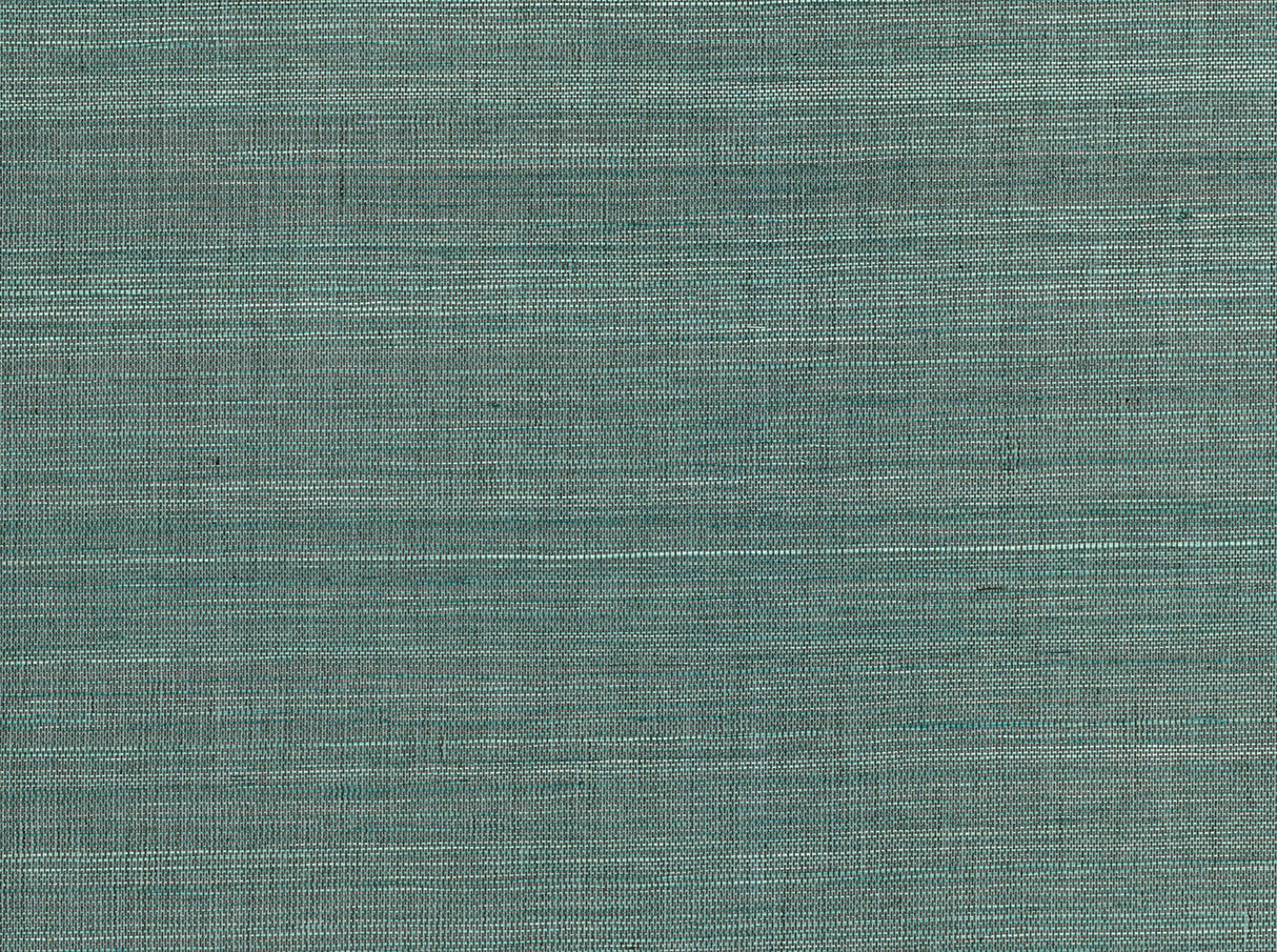 Laem Teal Grasscloth Wallpaper with Textured Fiber Weave - A-Street Prints 2829-82021