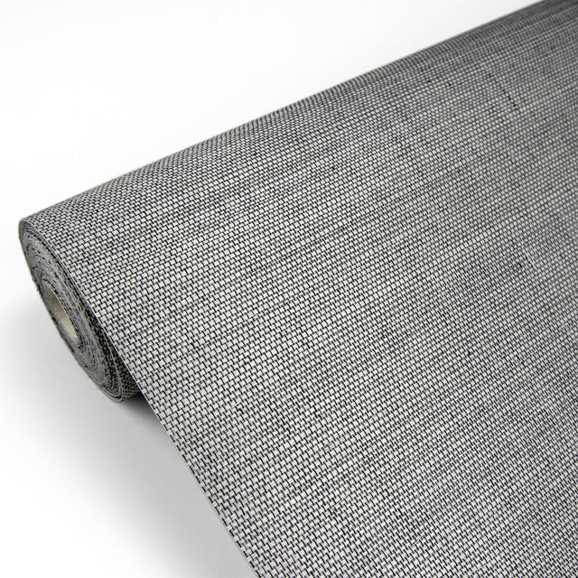 Khuri Grey Grasscloth Wallpaper with Textured Woven Pattern - A-Street Prints 2829-82025