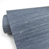 Lamphu Blue Sisal Grasscloth Textured Wallpaper - A-Street Prints 2829-82026