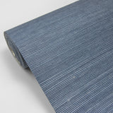 Lamphu Blue Sisal Grasscloth Textured Wallpaper - A-Street Prints 2829-82026