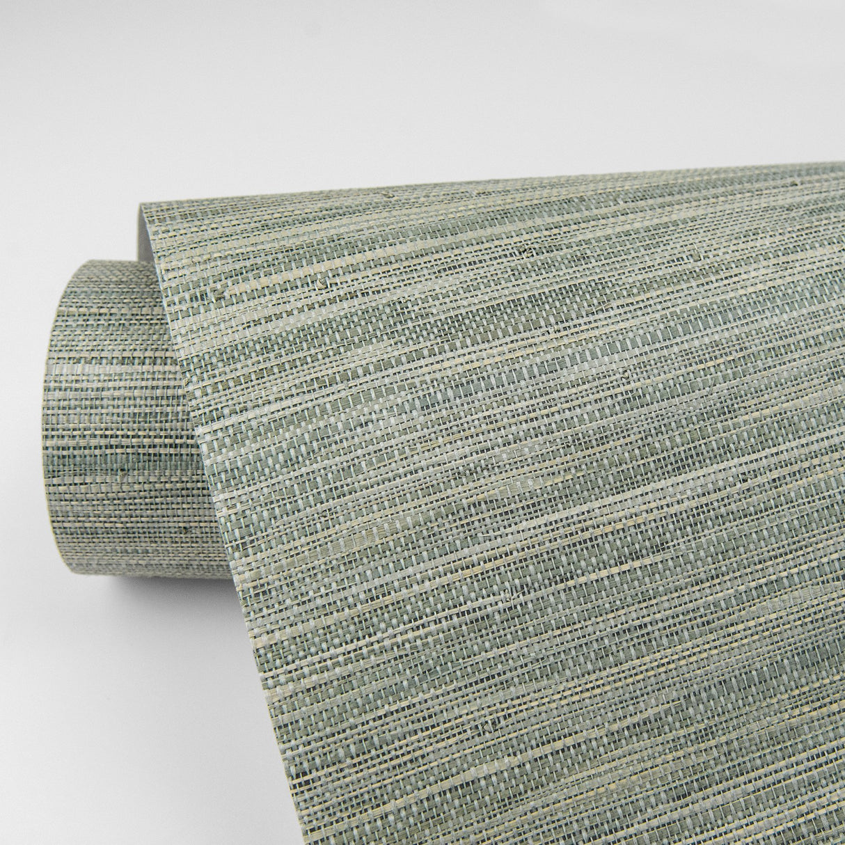 Batad Green Grasscloth Wallpaper with Textured Natural Fiber Weave - A?Street Prints 2829-82037