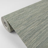 Batad Green Grasscloth Wallpaper with Textured Natural Fiber Weave - A?Street Prints 2829-82037