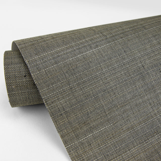 Tiemao Brown Abaca Grasscloth Wallpaper with Metallic Texture Pattern - A-Street Prints 2829-82044