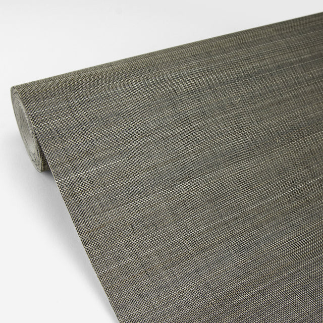 Tiemao Brown Abaca Grasscloth Wallpaper with Metallic Texture Pattern - A-Street Prints 2829-82044
