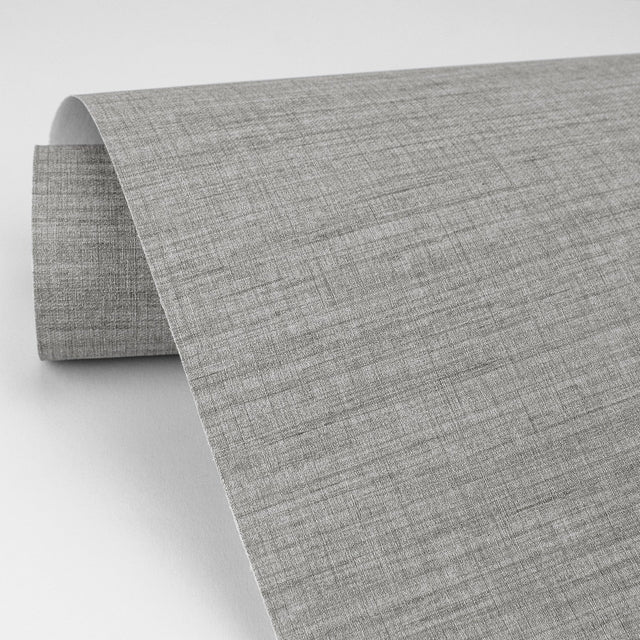Essence Grey Linen Texture Wallpaper with Fabric & Woven Textures Pattern - A-Street Prints 2829-82051