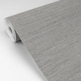 Essence Grey Linen Texture Wallpaper with Fabric & Woven Textures Pattern - A-Street Prints 2829-82051
