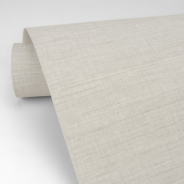 Essence Cream Linen Texture Wallpaper with Faux Fabric Weave - A-Street Prints 2829-82054