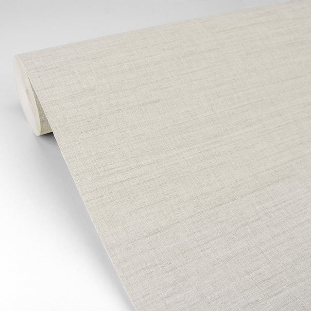 Essence Cream Linen Texture Wallpaper with Faux Fabric Weave - A-Street Prints 2829-82054