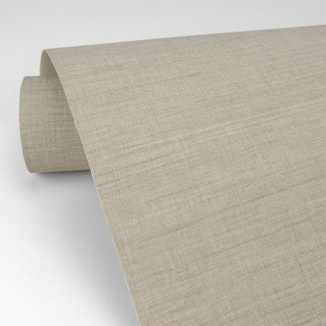 Essence Beige Linen Texture Wallpaper with Faux Linen Effect - A-Street Prints 2829-82056