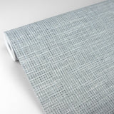In The Loop Sage Faux Grasscloth Textured Wallpaper with Traditional Faux Effects Pattern - A?Street Prints 2829-82060