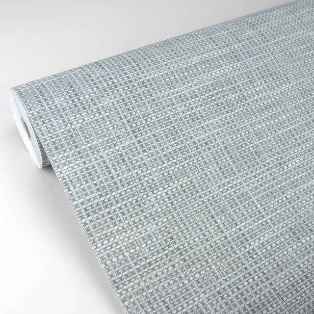 In The Loop Sage Faux Grasscloth Textured Wallpaper with Traditional Faux Effects Pattern - A?Street Prints 2829-82060