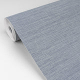Essence Light Blue Linen Texture Wallpaper with Fabric & Woven Textures Pattern, Traditional Style - A?Street Prints 2829-82062