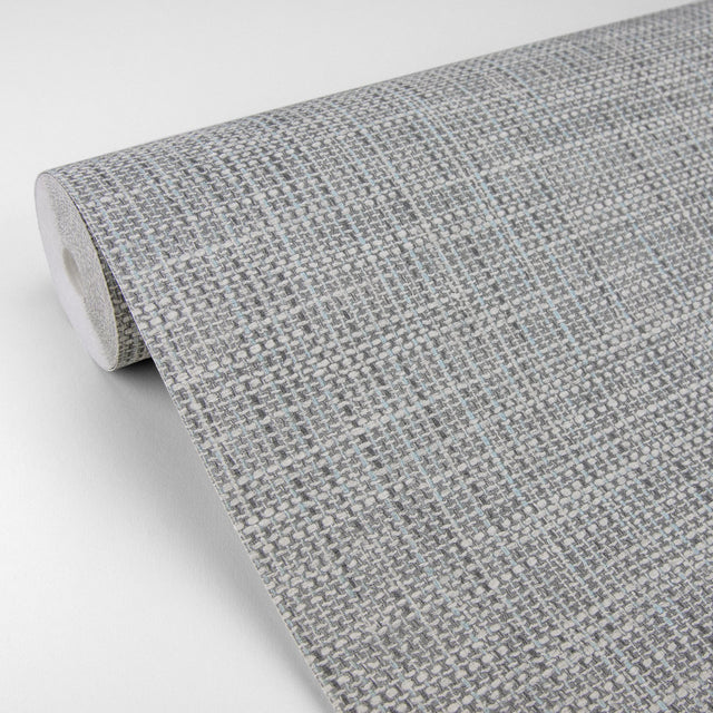 In The Loop Multicolor Faux Grasscloth Wallpaper with Traditional Faux Effects Pattern - Brewster 2829-82065