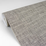 In The Loop Cream Faux Grasscloth Wallpaper with Textured Woven Motif - A-Street Prints 2829-82066
