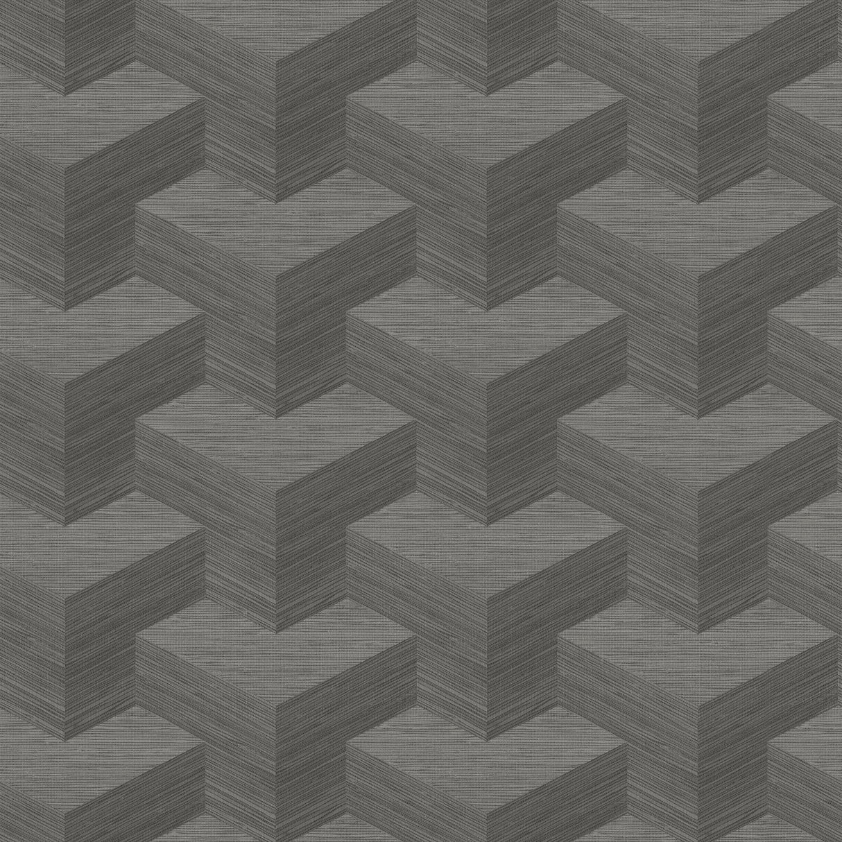 Y Knot Grey Geometric Texture Wallpaper with Modern Geometric Pattern - A-Street Prints 2829-82067