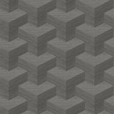 Y Knot Grey Geometric Texture Wallpaper with Modern Geometric Pattern - A-Street Prints 2829-82067