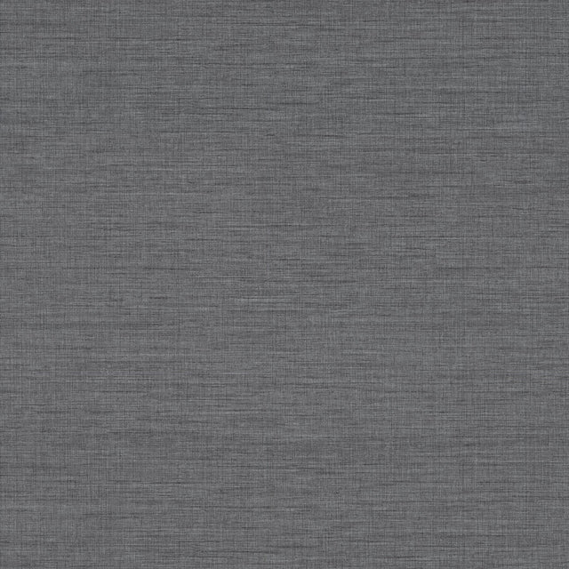 Essence Dark Grey Linen Texture Wallpaper with Fabric & Woven Textures Pattern, Traditional Style - A-Street Prints 2829-82068