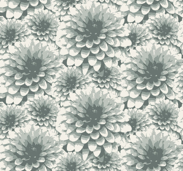 Umbra Teal Floral Wallpaper