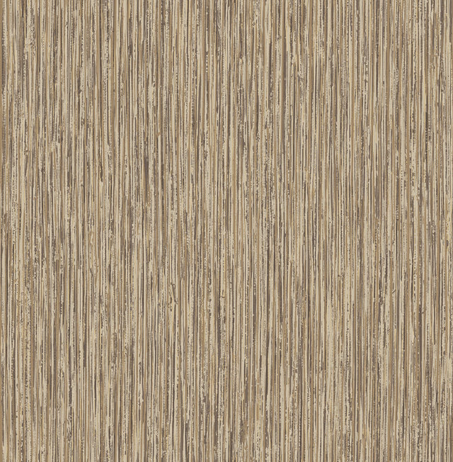 Kofi Brown Faux Grasscloth Wallpaper with Distressed Textures - Fine Decor 2900-24917