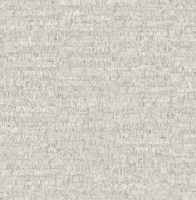 Henrique Grey Faux Cork Wallpaper with Traditional Textured Abstract Pattern - Fine Decor 2900-24934