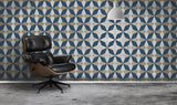 Newby Navy Geometric Wallpaper with Metallic Gold Accents - Fine Decor 2900-42548