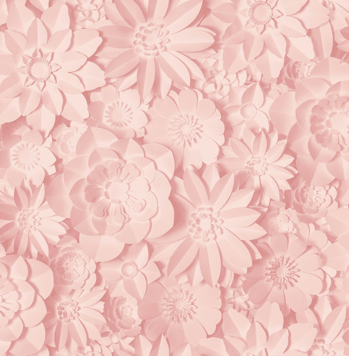 Dacre Pink Floral Wallpaper with 3D-Effect Flowers - Fine Decor 2900-42555