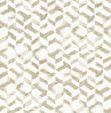 Instep Champagne Abstract Geometric Wallpaper with Modern Chevron Graphics - A-Street Prints 2902-25500