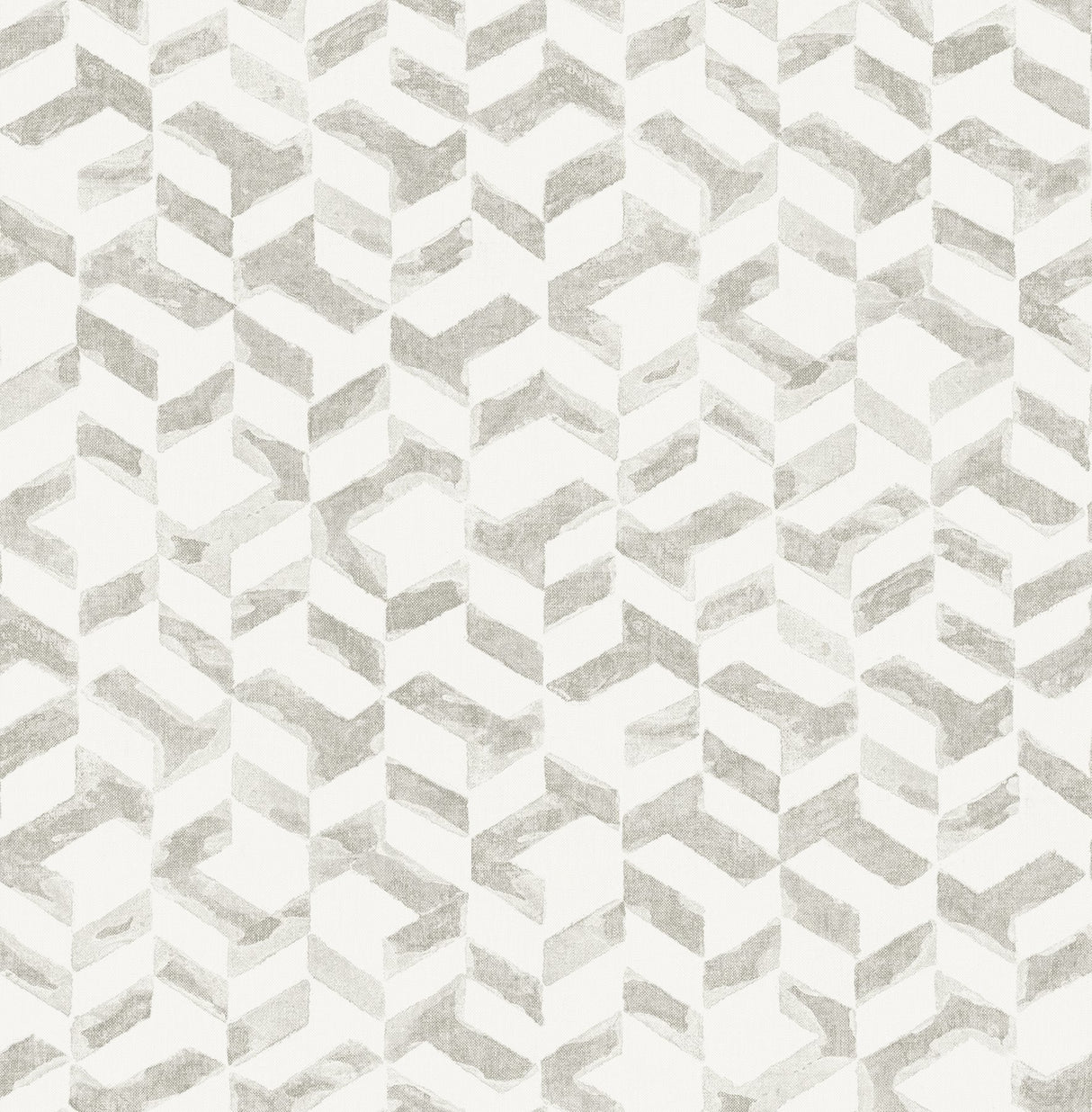 Instep Pewter Abstract Geometric Wallpaper with Modern Chevron Graphics - A-Street Prints 2902-25502