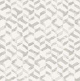 Instep Pewter Abstract Geometric Wallpaper with Modern Chevron Graphics - A-Street Prints 2902-25502