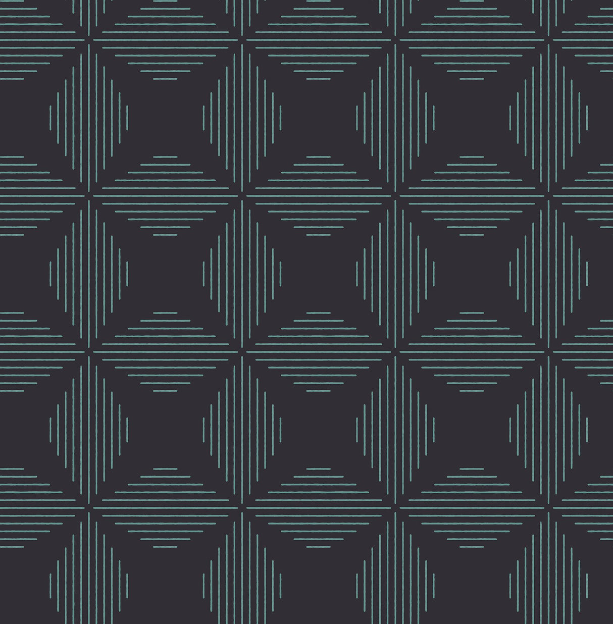 Telestar Navy Geometric Wallpaper with Modern Abstract Diamond Pattern - A-Street Prints 2902-25508