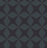 Telestar Navy Geometric Wallpaper with Modern Abstract Diamond Pattern - A-Street Prints 2902-25508